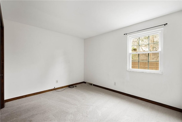 view of carpeted empty room