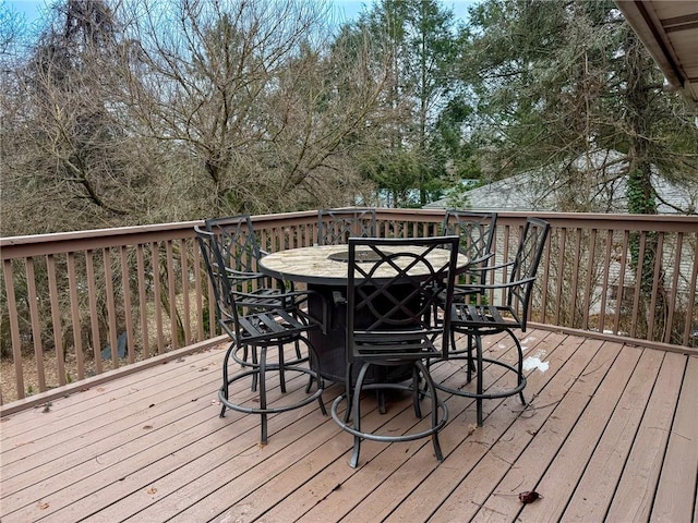 view of wooden terrace