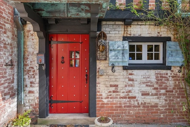430 Woodland Rd, Edgeworth, PA 15143 - doorway to property featuring brick siding