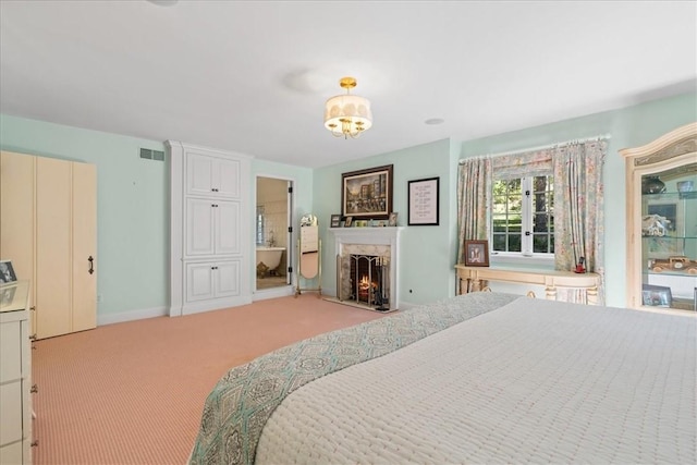 bedroom with carpet floors