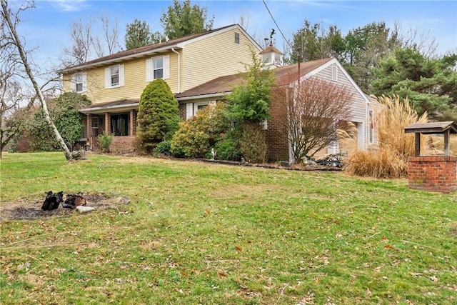 exterior space with a front yard