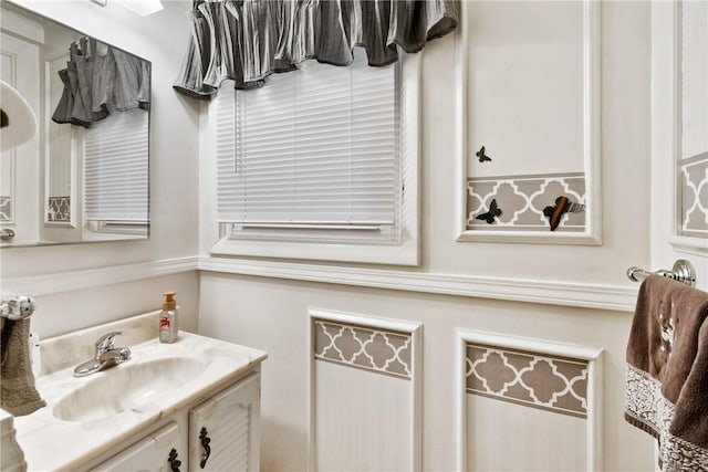 bathroom with vanity