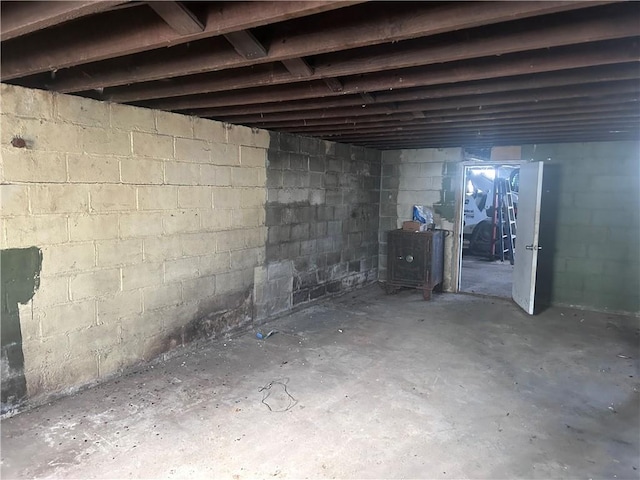 view of basement