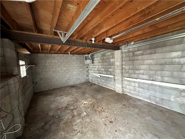 view of basement