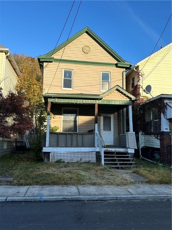 view of front facade with covered porch