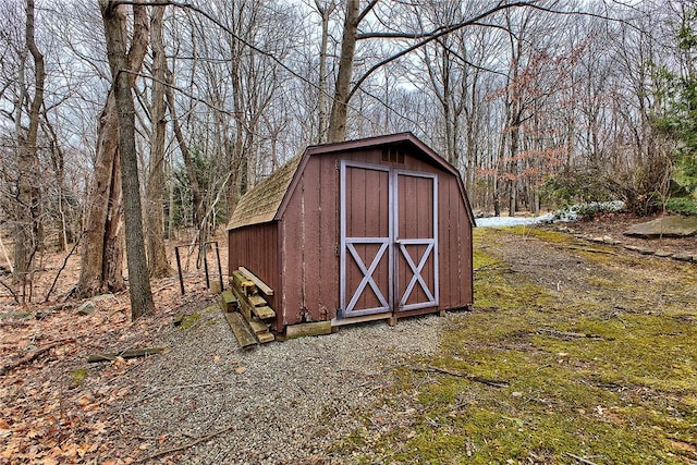 view of outdoor structure