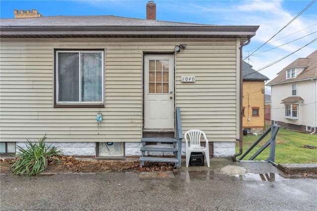 view of rear view of property