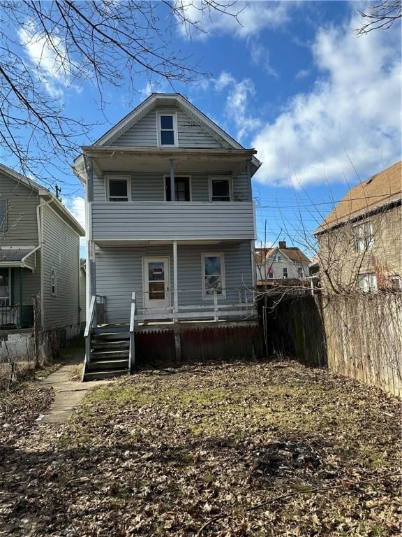 view of rear view of house