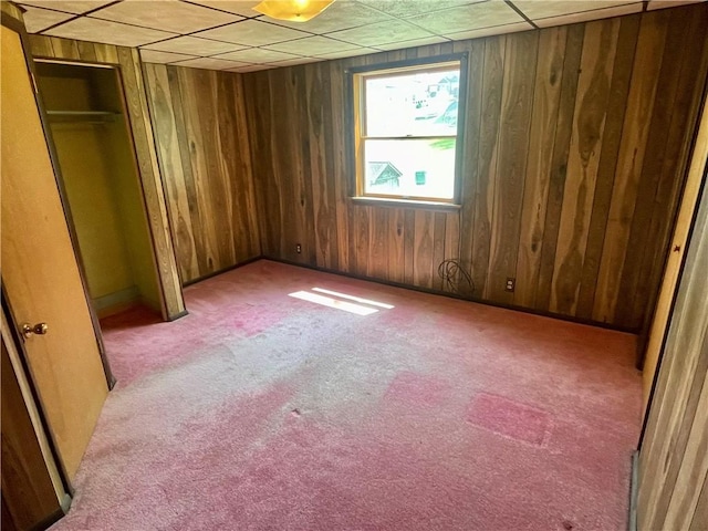 119 Whitestown Rd, Twp Of But Se, PA 16045 - unfurnished bedroom with wooden walls and carpet flooring