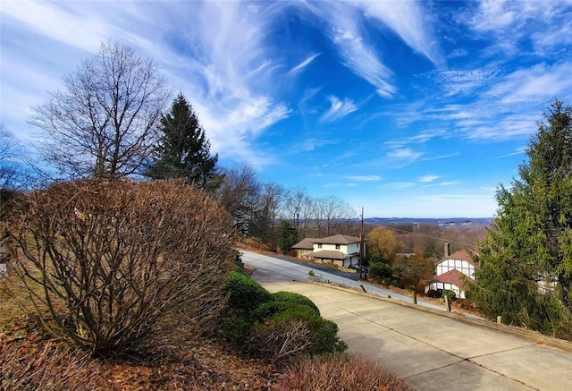 view of road