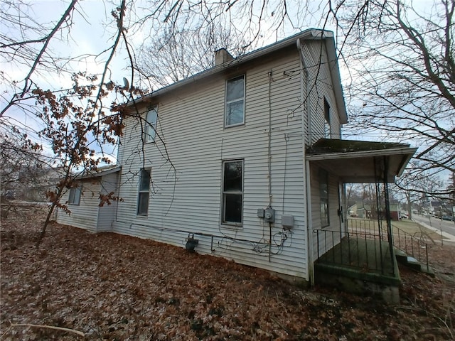 view of back of property