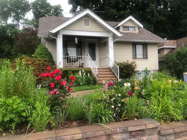 view of bungalow-style home