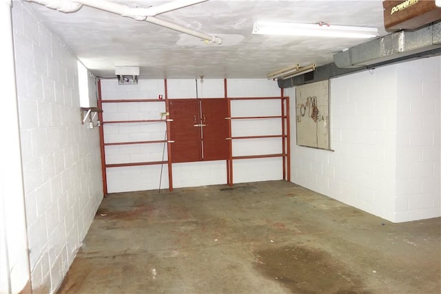 view of basement