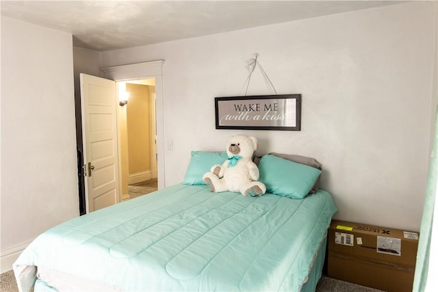 bedroom featuring carpet flooring