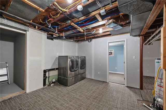 laundry room featuring washer and dryer