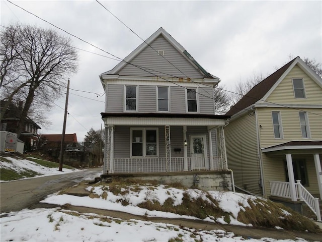 front of property featuring a porch