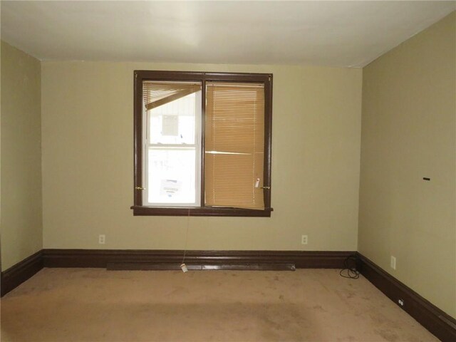 view of carpeted empty room