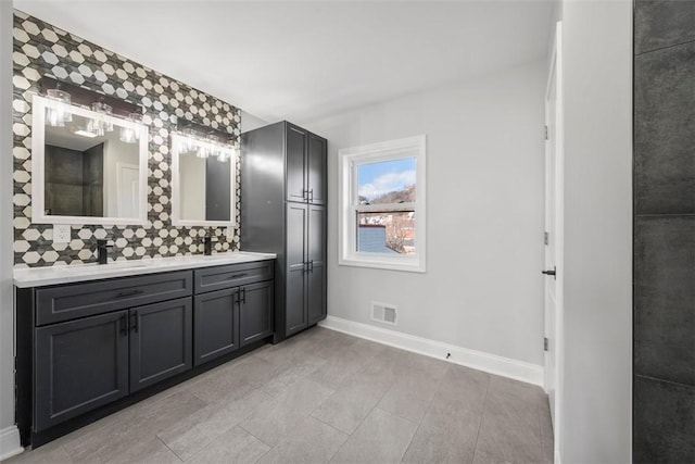 bathroom featuring vanity