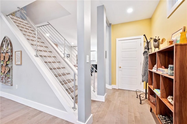 interior space featuring hardwood / wood-style flooring