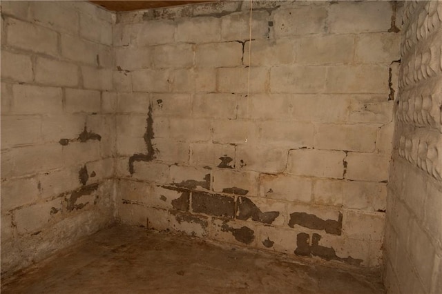 view of basement