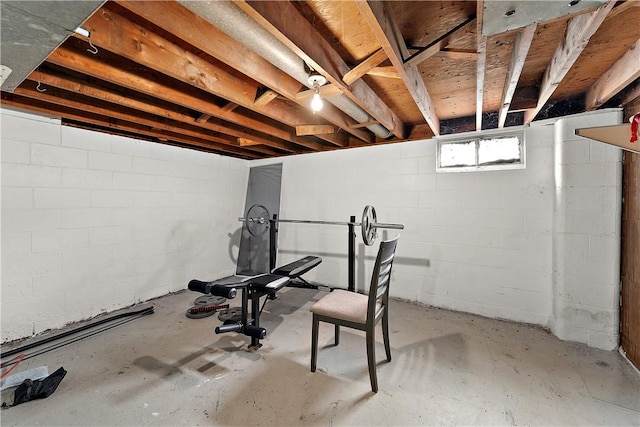 view of workout room