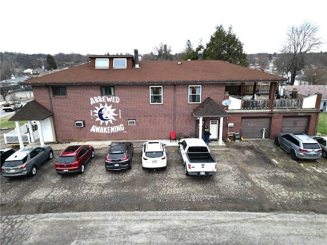 view of property with a garage