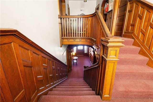 view of stairs