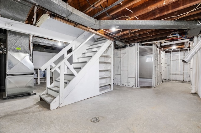 view of basement