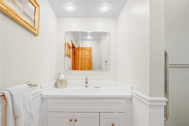 bathroom with vanity