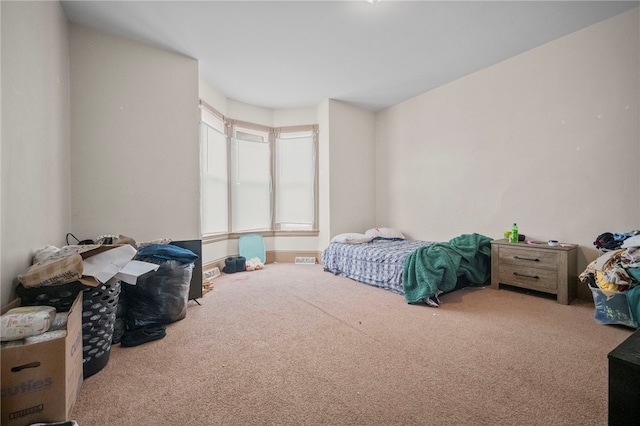 bedroom with carpet