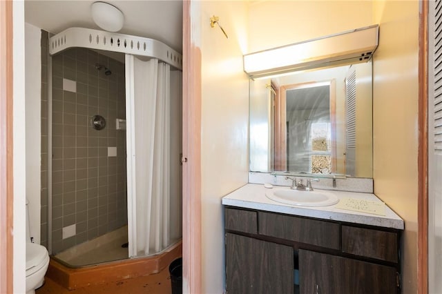 4402 Charlemagne Cir, Ross Twp, PA 15237 - bathroom with a shower stall, toilet, and vanity