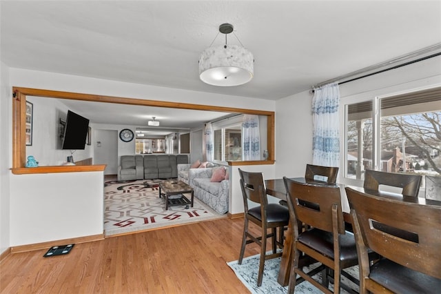 dining room featuring wood finished floors