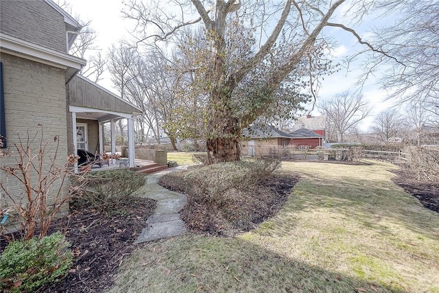 view of yard with a patio