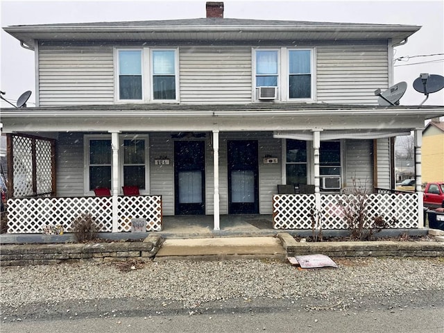 view of front property with a porch