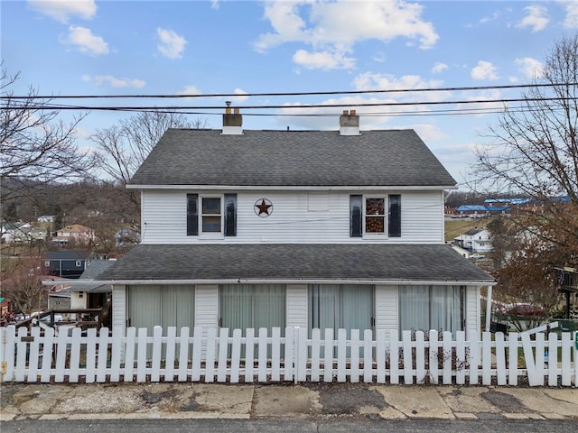 view of front of property