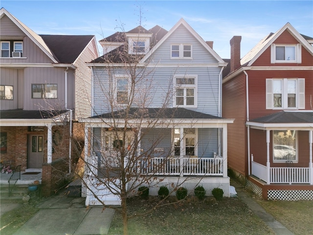 view of front of house with a porch