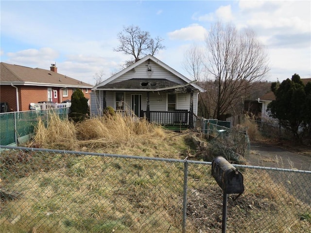 view of front of home