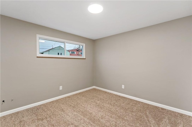 view of carpeted empty room