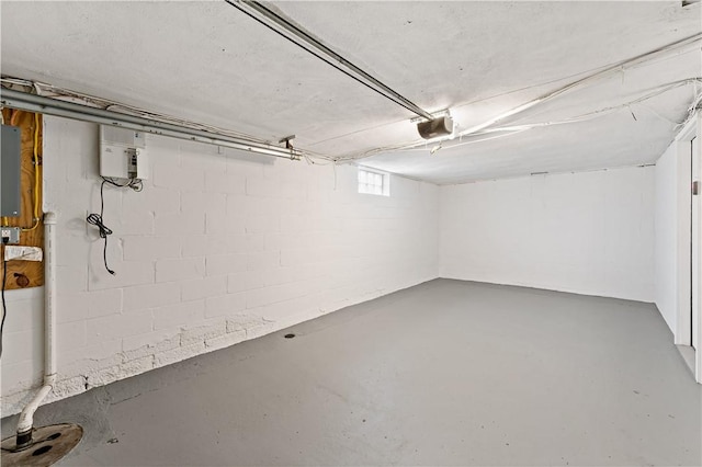 view of basement
