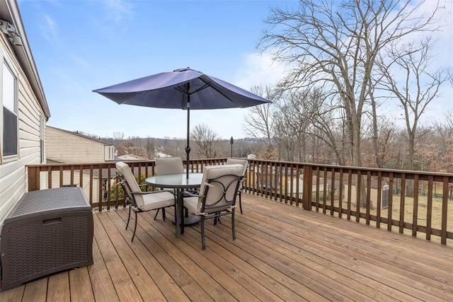 view of wooden terrace