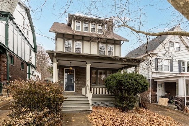 view of front of house with a porch