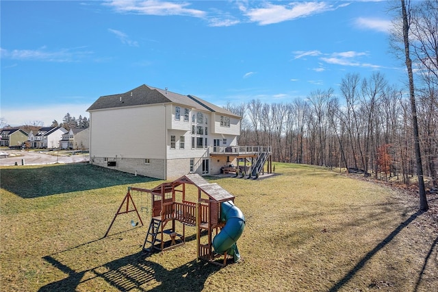 exterior space with a lawn