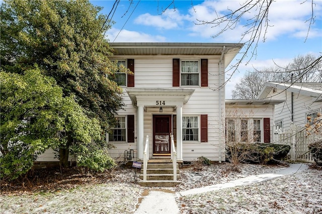 view of front of home