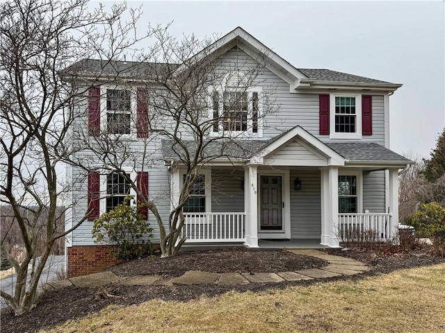 view of front of house with a porch