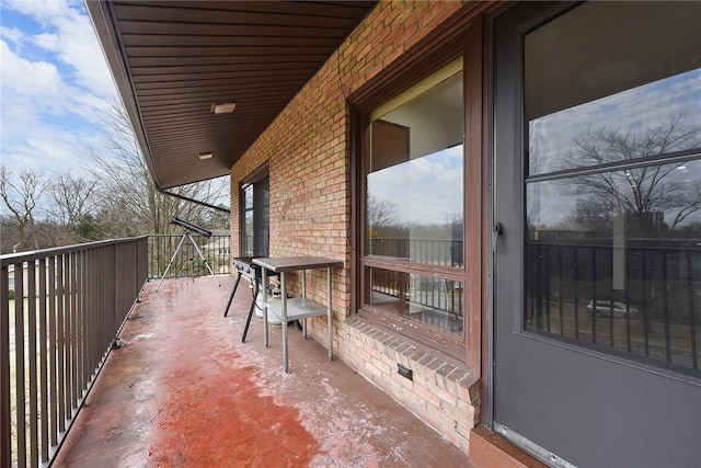 view of balcony