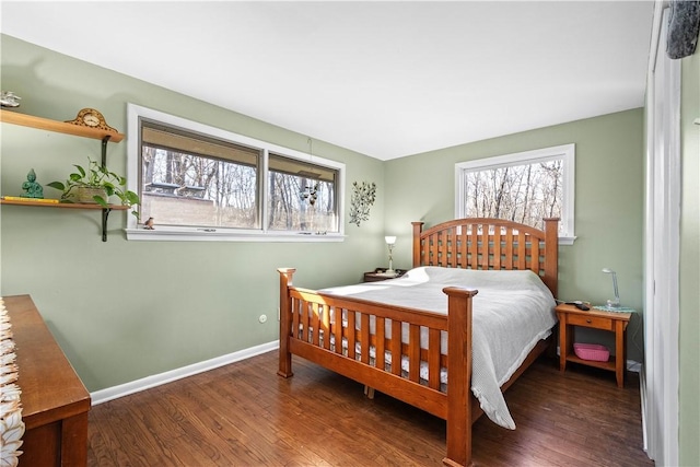 bedroom featuring wood-type flooring