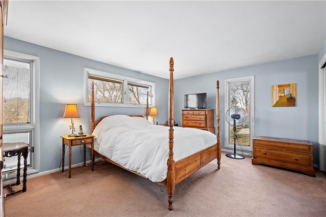 bedroom with carpet flooring