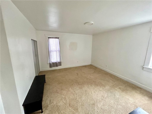 view of carpeted empty room