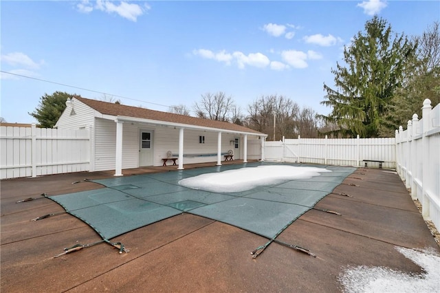 view of pool with a patio