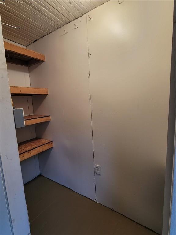 view of storage area